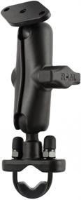 img 3 attached to 🚲 RAM Mounts Handlebar U-Bolt Double Ball Mount RAM-B-149ZU: Medium Arm for Rails .5" to 1.25" - Efficient & Secure Bike Handlebar Mount