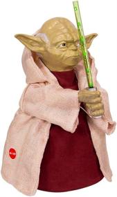 img 4 attached to 🎄 Kurt Adler 12-Inch Battery-Operated Star Wars Yoda Treetop with LED Lightsaber - the Perfect Christmas Decoration