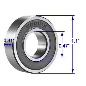 img 3 attached to Подшипники 6001 2RS 12X28X8 Миниатюрные предварительно смазанные