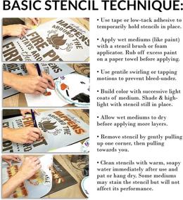 img 1 attached to Twinkle Stars Stencil StudioR12: Elevate your Artistic Creations with Elegant Painting, Drawing & Art Supplies