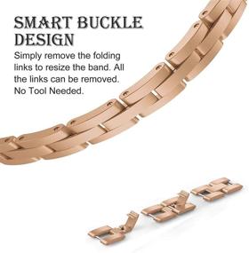 img 2 attached to Krudary Women Bands for Fitbit Inspire 2 /Inspire HR/Inspire Smart Watch, Diamond & Stainless Steel Watchband Quick Release Strap, Elegant Wristband for Fitbit Ace 2