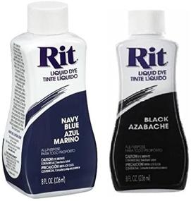 img 1 attached to 🖤 Rit Liquid Dye in Black, 8 Oz &amp; Rit Fabric Dye Liquid, 8-Ounce, Navy Blue