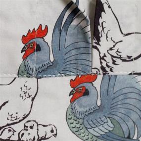 img 2 attached to 🐔 Курица и петух Накидка для сбора яиц с принтом