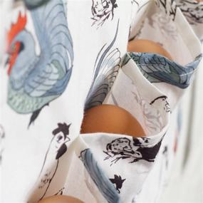 img 3 attached to 🐔 Курица и петух Накидка для сбора яиц с принтом