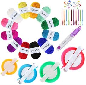 img 4 attached to Acrylic Knitting Markers Plastic Scissors