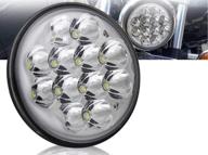 🔦 sealed beam dyna chrome spotlight truck led light replacement 5.75, 5 3-4,h5006, h5001 par46 round headlights logo