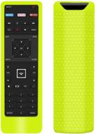 📺 protective silicone case for vizio xrt122 smart tv remote control - shockproof lightweight cover in yellow logo