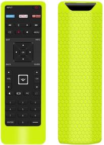 img 4 attached to 📺 Protective Silicone Case for Vizio XRT122 Smart TV Remote Control - Shockproof Lightweight Cover in Yellow