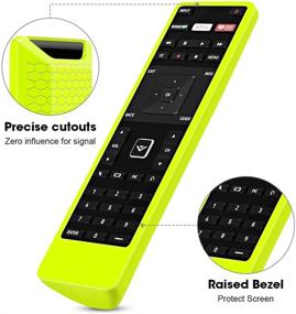 img 1 attached to 📺 Protective Silicone Case for Vizio XRT122 Smart TV Remote Control - Shockproof Lightweight Cover in Yellow