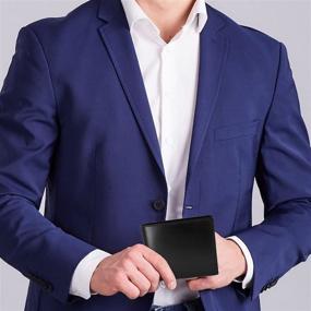 img 3 attached to 👔 Premium Genuine Leather Men's Wallets with RFID Blocking - Stylish Accessories for Cards, Cash & Organization