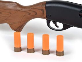 img 1 attached to 🔫 Maxx Action Pump Action Blaster with Realistic Sounds and Ejecting Play Shells - Hunting Role Play Toy and Cowboy Costume for Kids - Sunny Days Entertainment, Wood Grain