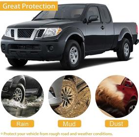 img 3 attached to 🚗 High-Quality Mud Flaps Replacement Set for Nissan Frontier 2005-2019 - 4-Piece