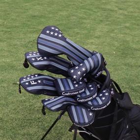 img 1 attached to 🏌️ Craftsman Golf Blue Strips Black PU Leather #1 FX UT Golf Driver Headcover Fairway Wood Cover Hybrid Golf Clubs Head Covers,Star Design - Improved SEO