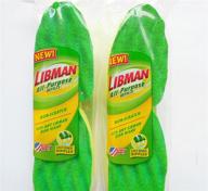 usa-made non-scratch libman all-purpose cleaning sponge refill pads (2-2 packs) for scrubbing and dishwashing logo