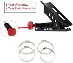 img 3 attached to 🔥 AUFER 1 Year Warranty-Universal Adjustable Fire Extinguisher Mount Holder for Jeep Wrangler UTV RZR Boat, with 4 Clamps - Aluminum Construction