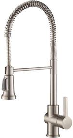 img 4 attached to 🚰 Kraus KPF-1690SFS Britt Pre-Rinse/Commercial Kitchen Faucet with Dual Function Sprayhead in all-Brite Spotless Stainless Steel Finish