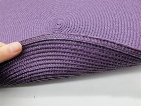 img 3 attached to 🍽️ Doupoo Purple Kitchen Placemats, Resistant and SEO-Friendly