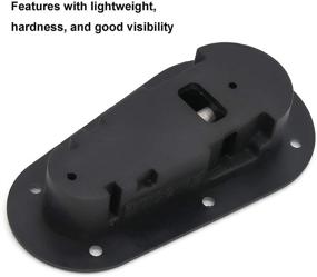 img 1 attached to 🔒 Universal Racing Car Bonnet Lock Kit - TIOIT Flush Hood Latch and Pin Set in Black Color