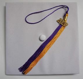 img 1 attached to Stylish Graduation Tassel 2019 with Year Charm by Grad Days in Purple/Gold