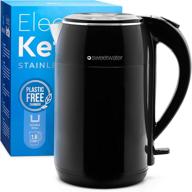 🍵 1.8l electric tea kettle - stainless steel water boiler with automatic shut off base, cordless hot water kettle - sweetwater логотип