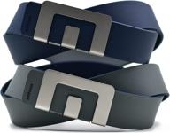 👔 min belt by minism: the ultimate stylish adjustable mens belt with reversible strap & unique buckle logo