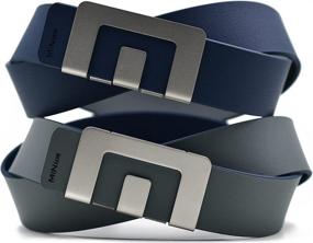 img 4 attached to 👔 MIN BELT by MINism: The Ultimate Stylish Adjustable Mens Belt with Reversible Strap & Unique Buckle