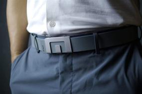 img 1 attached to 👔 MIN BELT by MINism: The Ultimate Stylish Adjustable Mens Belt with Reversible Strap & Unique Buckle