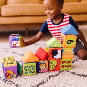 Melissa & doug k's kids match and build soft store blocks set