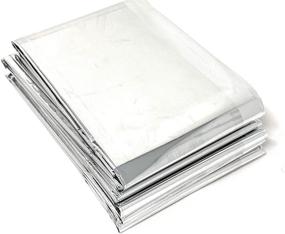 img 4 attached to 🔥 Pack of Emergency Mylar Thermal Blankets - Occupational Health & Safety Products