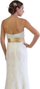 img 3 attached to 👰 Bridal Satin Brown Belt: The Ultimate Women's Accessory by SASH