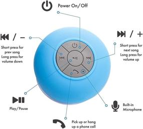 img 3 attached to WYNCO Shower Speaker Bluetooth Waterproof Water Resistant Hands-Free Portable Wireless