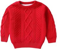 👕 chunky pullover sweater for toddler boys - sleeve style - sweaters collection logo