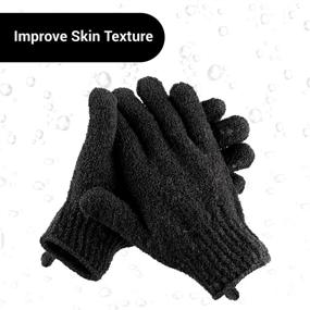 img 3 attached to 🧤 Revitalize Your Skin with EXCLAIM BEAUTY Exfoliating Gloves - Dual Texture Scrubber Gloves for the Ultimate Shower and Spa Experience