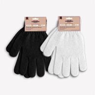 🧤 revitalize your skin with exclaim beauty exfoliating gloves - dual texture scrubber gloves for the ultimate shower and spa experience logo