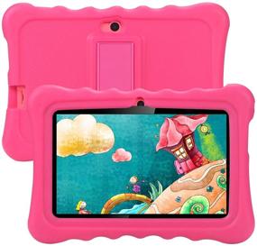 img 4 attached to 📱 Tagital T7K Plus: 7 Inch Android 9.0 Tablet for Kids with 1GB + 16GB, Pre-Installed Kid Mode, WiFi, and Kid-Proof Case - Pink