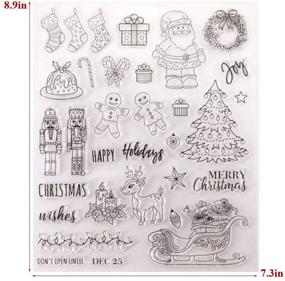 img 3 attached to LZBRDY Christmas Rubber Scrapbooking Silicone