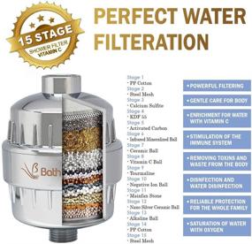 img 2 attached to BathBeyond Shower Filter Vitamin C 15 Stage 🚿 High Output Water Filter - Enhance Skin & Hair Health
