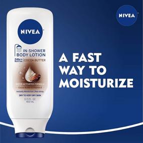 img 1 attached to 🧴 NIVEA Cocoa Butter In-Shower Body Lotion - Moisturizing Formula for Dry to Very Dry Skin - 13.5 oz. Bottle