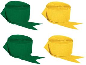 img 1 attached to Green Yellow Crepe Paper Streamers