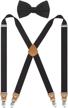 👔 doloise suspenders - stylish elastic wedding men's accessories for a fashionable look logo