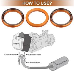 img 1 attached to OIIKI 20PCS Exhaust Gasket 32X24 5Mm