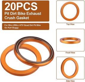 img 2 attached to OIIKI 20PCS Exhaust Gasket 32X24 5Mm