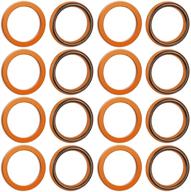 oiiki 20pcs exhaust gasket 32x24 5mm logo