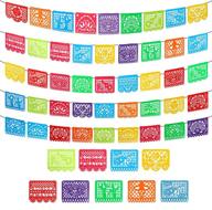 🎉 vibrant mexican party banners: fiesta décor, dia de los muertos, cinco de mayo celebrations, 5 packs, 90 ft! logo