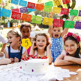 img 1 attached to 🎉 Vibrant Mexican Party Banners: Fiesta Décor, Dia De Los Muertos, Cinco de Mayo Celebrations, 5 Packs, 90 Ft!