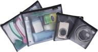 🧳 gray mesh pouches - travelon set of essential travel accessories logo