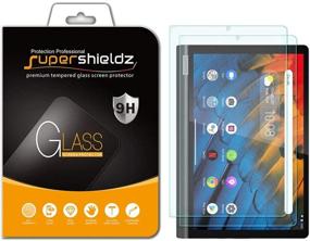 img 4 attached to 📱 Supershieldz Tempered Glass Screen Protector for 10.1 inch Lenovo Yoga Smart Tab 10.1 - Anti-Scratch, Bubble Free - Pack of 2