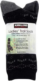 img 3 attached to 🧦 Kirkland Signature Women's Pack of 6 Extra-Fine Merino Wool Trail Socks