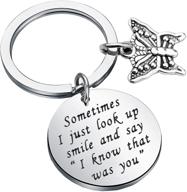 dragonfly memorial gifts keychain: remembrance jewelry for connecting with loved ones through serene moments logo