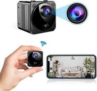 📷 wireless hidden cameras wifi - real 1080p hd hidden nanny cam with cell phone app, small covert security camera with night vision motion detection for home/car/indoor/outdoor - mini spy camera logo